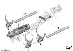 6-speed transmission shift components