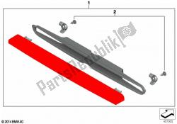 luz de freio auxiliar, topcase tour