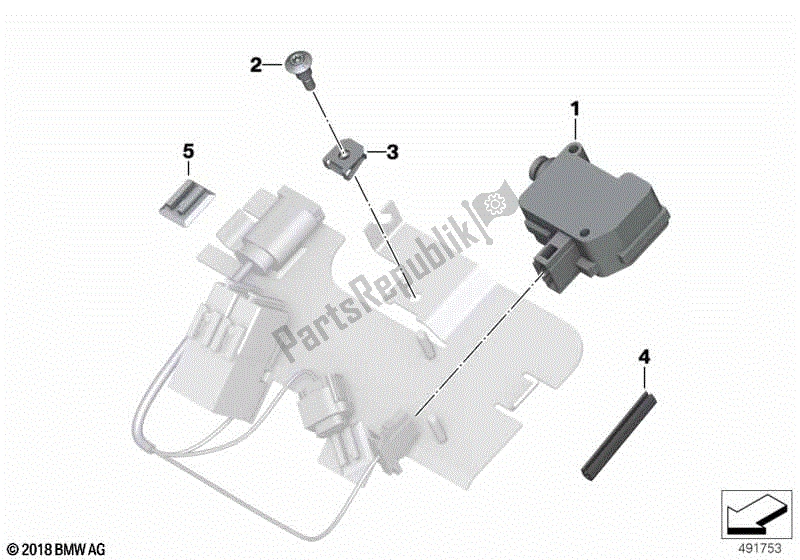 Todas las partes para Cerradura De Banco, Vehículo Oficial, Elec. De BMW R 1200 RT K 52 2013 - 2018