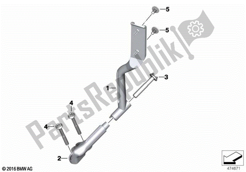 Todas las partes para Soporte, Luz De Advertencia Intermitente, Delantera de BMW R 1200 RT K 52 2013 - 2018