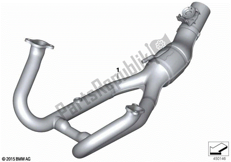 Toutes les pièces pour le Collecteur D'échappement, Chromé du BMW R 1200 RT K 52 2013 - 2018