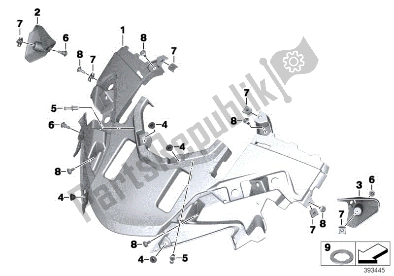 Toutes les pièces pour le Partie Supérieure Du Carénage, Véhicule Officiel du BMW R 1200 RT K 52 2013 - 2018