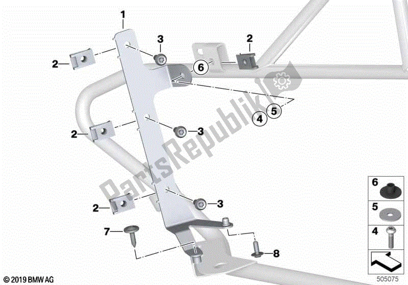 Toutes les pièces pour le Support D'extincteur du BMW R 1200 RT K 52 2013 - 2018