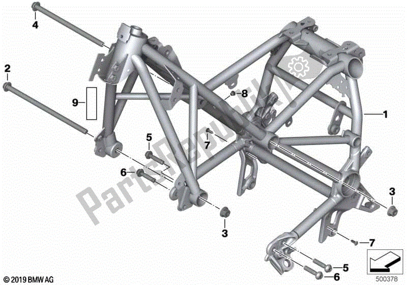 Todas las partes para Marco Frontal de BMW R 1200 RT K 52 2013 - 2018