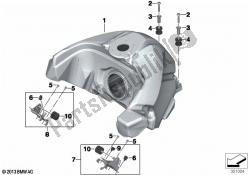 contenitore del carburante con tubo di riempimento