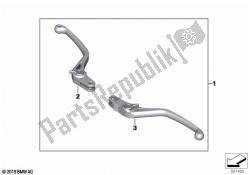 HP hand lever, milled