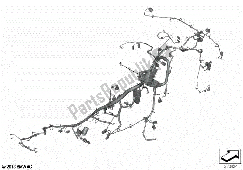 Toutes les pièces pour le Harnais Principal Wrg Vle à Usage Spécial. Du BMW R 1200 RT K 52 2013 - 2018