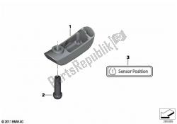 RDC sensor for rear wheel