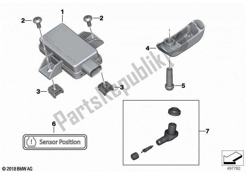 Todas las partes para Monitor De Presión De Neumáticos De Actualización de BMW R 1200 RT K 52 2013 - 2018