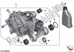 Right-angle gearbox, rear