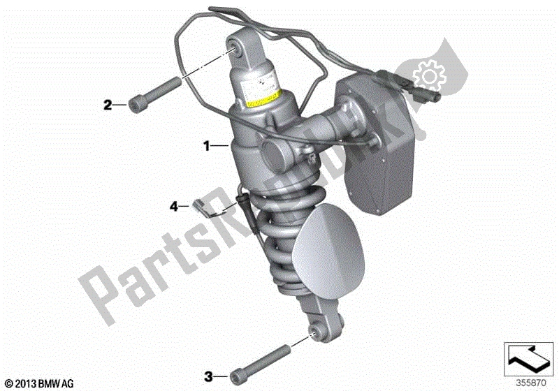 Toutes les pièces pour le Jambe De Force, Esa, Arrière du BMW R 1200 RT K 52 2013 - 2018