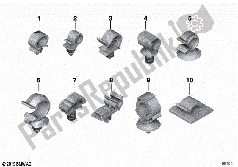 Todas las partes para Soporte De Tubo de BMW R 1200 RT K 52 2013 - 2018