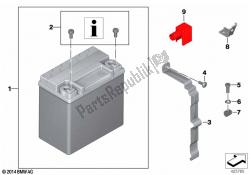 batteria con staffa