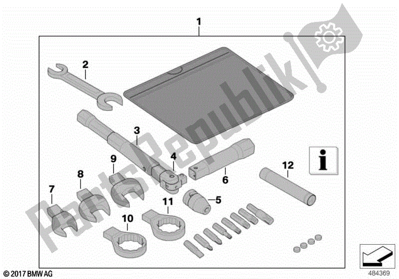 Todas las partes para Herramienta De Coche, Kit De Servicio de BMW R 1200S K 29 2006 - 2007