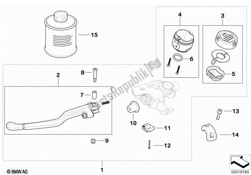 Todas las partes para Conjunto De Control De Embrague de BMW R 1200S K 29 2006 - 2007