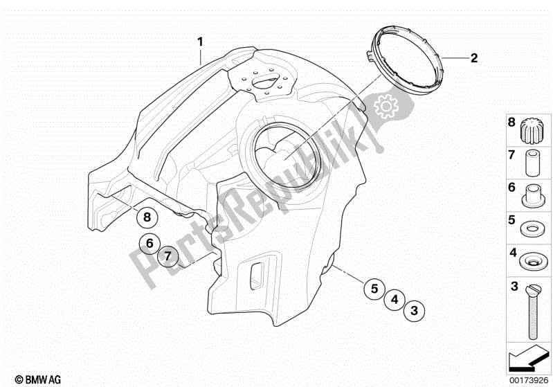 Toutes les pièces pour le Réservoir D'essence du BMW R 1200S K 29 2006 - 2007