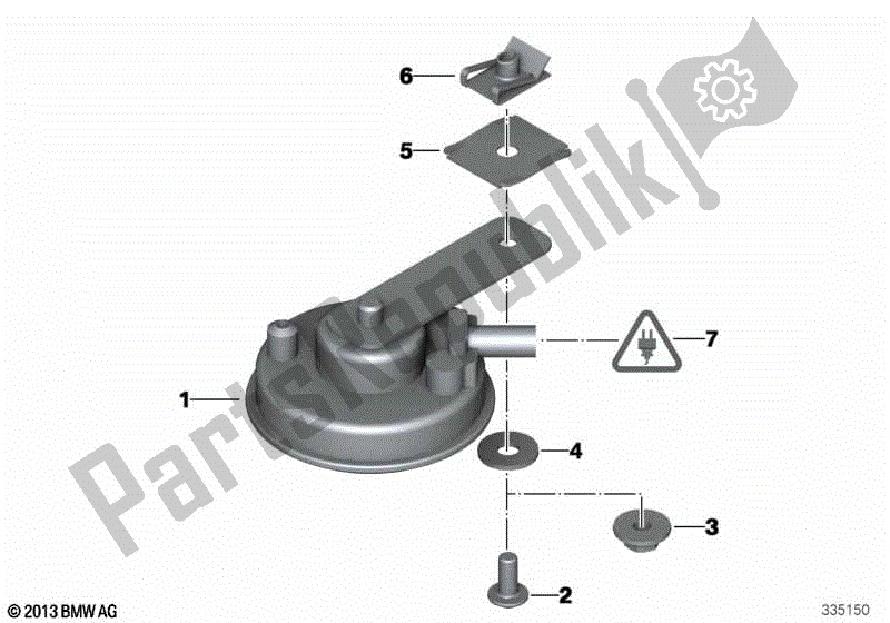 Toutes les pièces pour le Klaxon du BMW R 1200S K 29 2006 - 2007