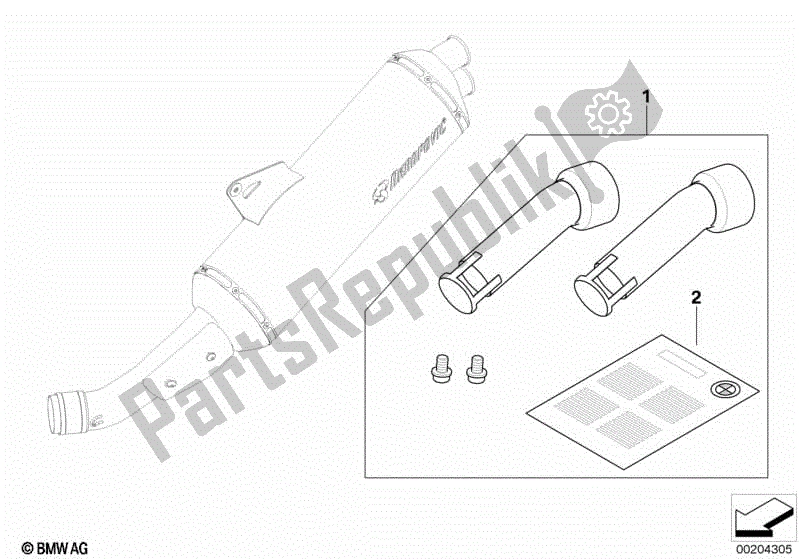 Toutes les pièces pour le Insert De Silencieux du BMW R 1200S K 29 2006 - 2007