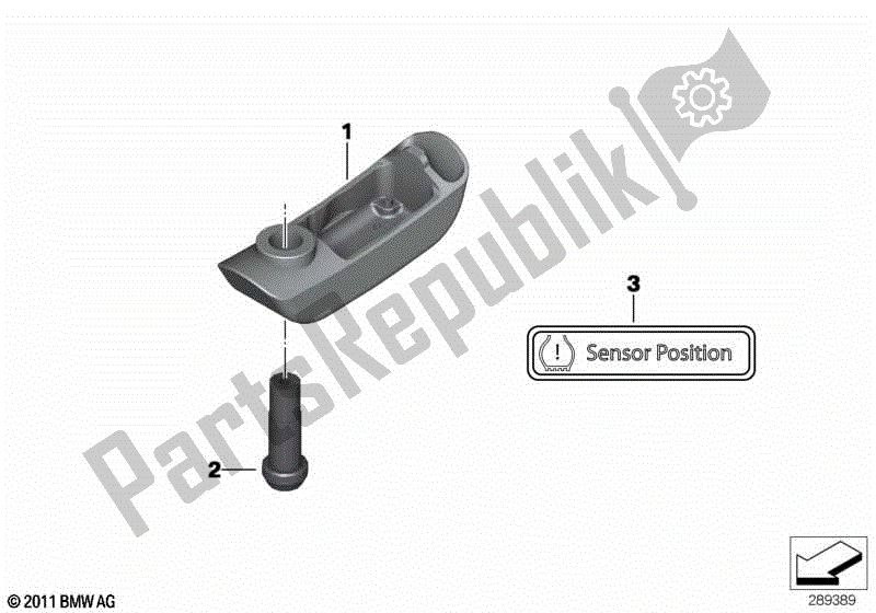 Todas las partes para Sensor Rdc Para Rueda Delantera de BMW R 1200S K 29 2006 - 2007