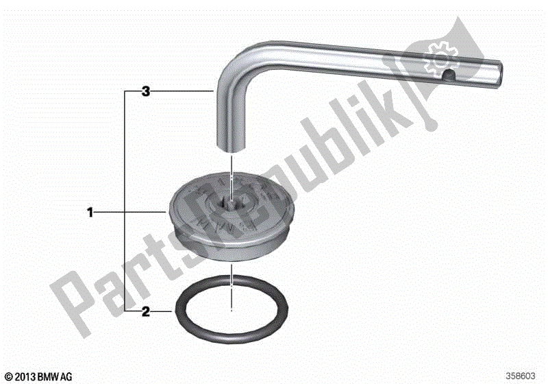 Todas las partes para Tornillo De Seguridad Para Boca De Llenado De Aceite de BMW R 1200S K 29 2006 - 2007