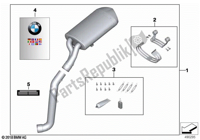 Todas las partes para Silenciador Deportivo de BMW R 1200S K 29 2006 - 2007