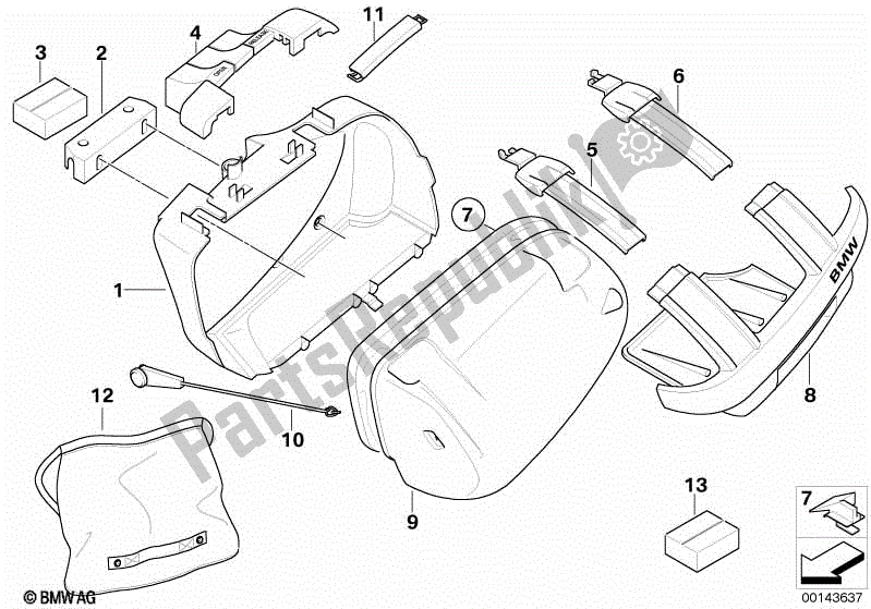 Toutes les pièces pour le Cas De Sport Pièces Uniques du BMW R 1200S K 29 2006 - 2007