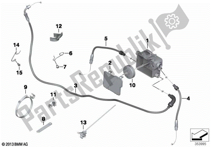 Todas las partes para Cable Bowden / Distribuidor De Cable de BMW R 1200 ST K 28 2004 - 2007