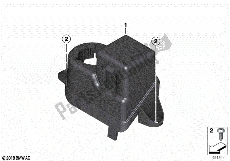 Todas las partes para Soporte Para Relé De Arranque de BMW R 1200 ST K 28 2004 - 2007