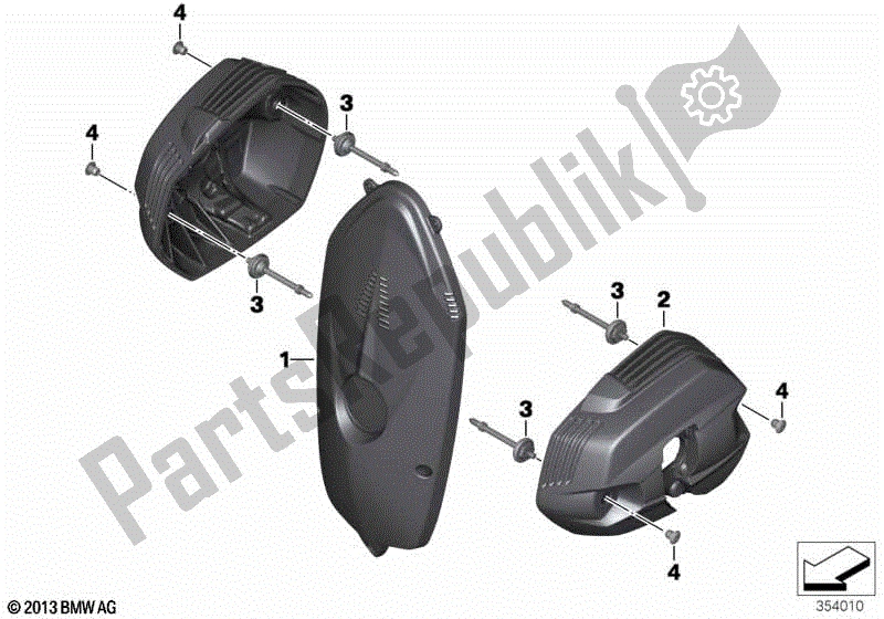 Todas las partes para Elementos De Carbono, Motor de BMW R 1200 ST K 28 2004 - 2007