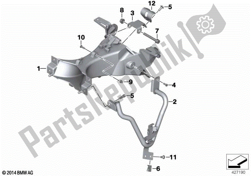 Todas las partes para Soporte De Carenado de BMW R 1200 ST K 28 2004 - 2007