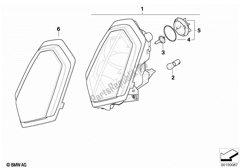 Todas las partes para Faro de BMW R 1200 ST K 28 2004 - 2007