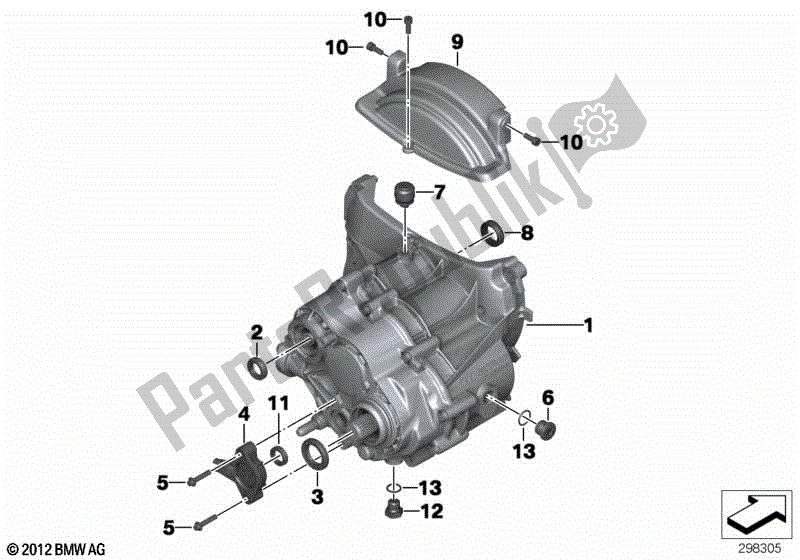 Alle onderdelen voor de Handgeschakelde Versnellingsbak van de BMW R 1200 ST K 28 2004 - 2007