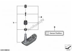 RDC sensor for rear wheel