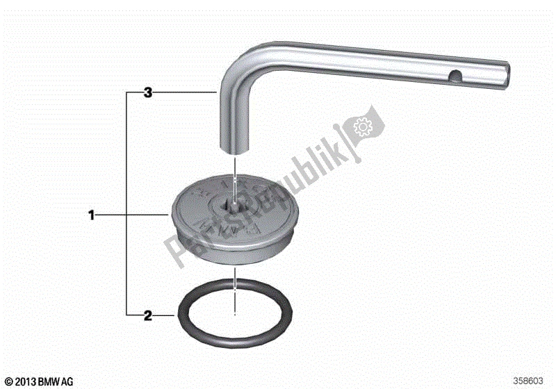 Todas las partes para Tornillo De Seguridad Para Boca De Llenado De Aceite de BMW R 1200 ST K 28 2004 - 2007