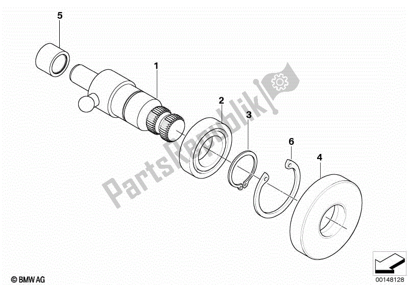 Todas las partes para Eje Selector de BMW R 1200 ST K 28 2004 - 2007