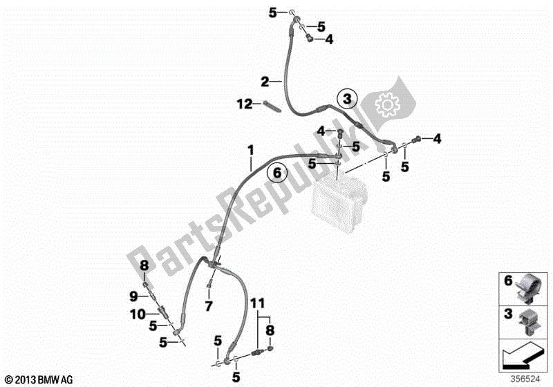 Todas las partes para Línea De Freno Delantera de BMW R 1250 GS K 50 2018 - 2021