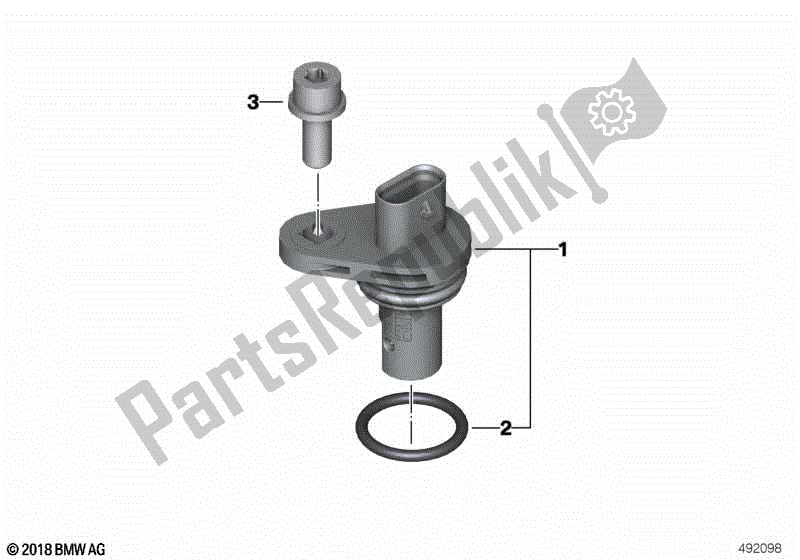 Todas las partes para Sensor Del Cigüeñal de BMW R 1250 GS K 50 2018 - 2021