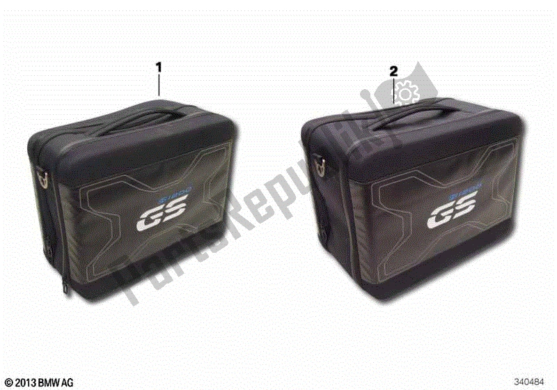 Todas las partes para Bolsillo Interior, Vario Case / Topcase de BMW R 1250 GS K 50 2018 - 2021