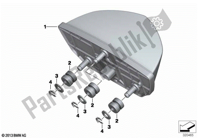 Todas las partes para Luz Trasera Led de BMW R 1250 GS K 50 2018 - 2021