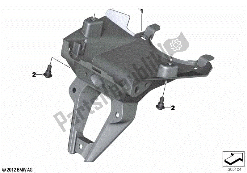 Todas las partes para Titular De La Placa De Matrícula de BMW R 1250 GS K 50 2018 - 2021