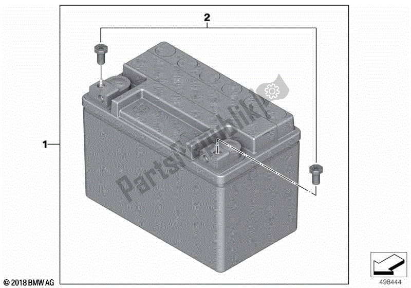 Todas las partes para Batería De Iones De Litio de BMW R 1250 GS K 50 2018 - 2021