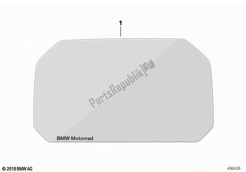 Todas las partes para Vidrio Protector, Pantalla Tft de BMW R 1250 GS K 50 2018 - 2021