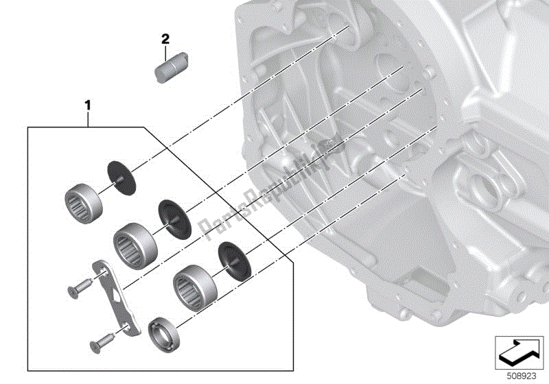 Todas las partes para Establecer Levas Cojinete Extremo Motor Transmisión de BMW R 1250 GS K 50 2018 - 2021