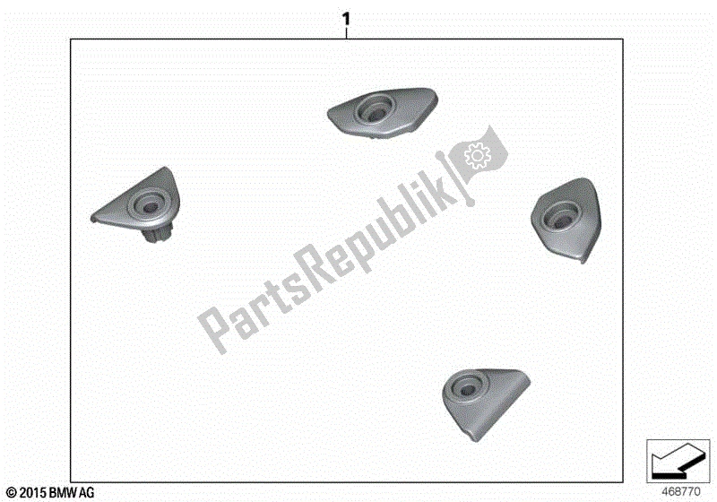 Todas las partes para Juego, Cubiertas, Tomas De Mango de BMW R 1250 GS K 50 2018 - 2021