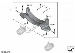 juego de soportes faros auxiliares led