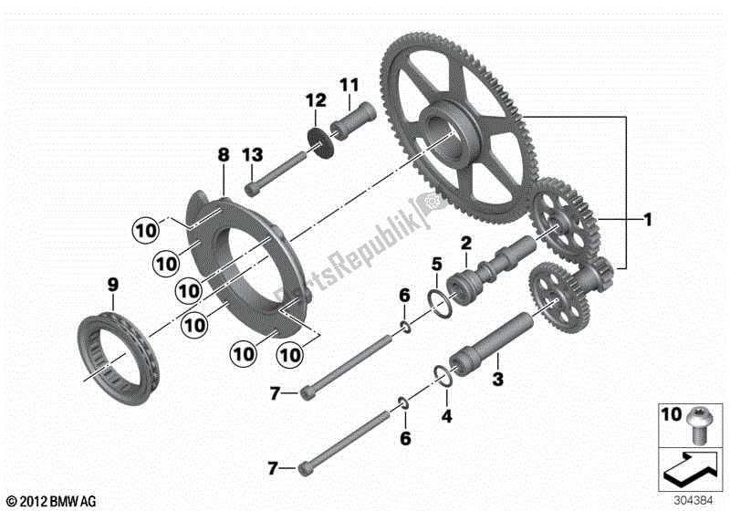 Todas las partes para Embrague Unidireccional De Arranque de BMW R 1250 GS K 50 2018 - 2021