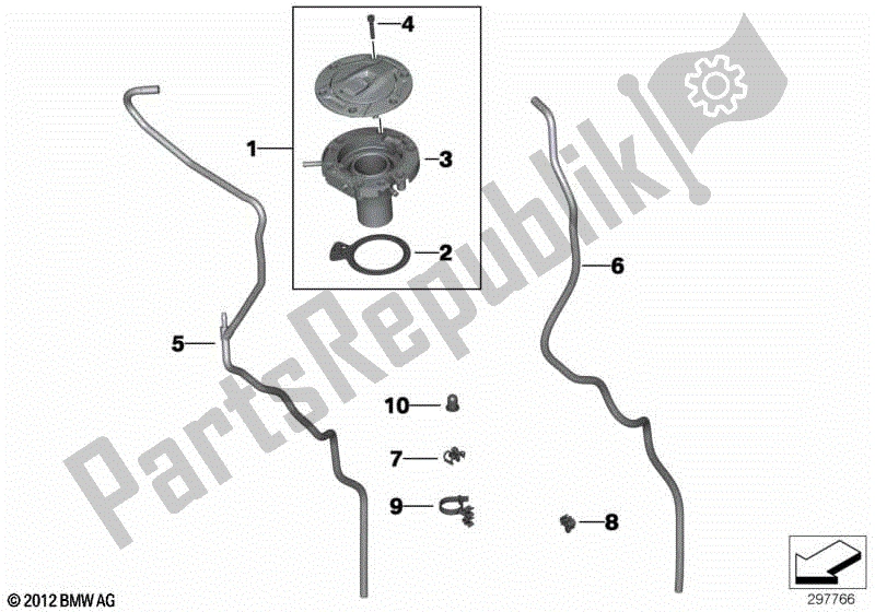 Todas las partes para Ventilación, Control De Emisiones de BMW R 1250 GS K 50 2018 - 2021