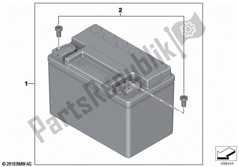 Todas las partes para Batería Agm de BMW R 1250 GS Adventure K 51 2018 - 2021