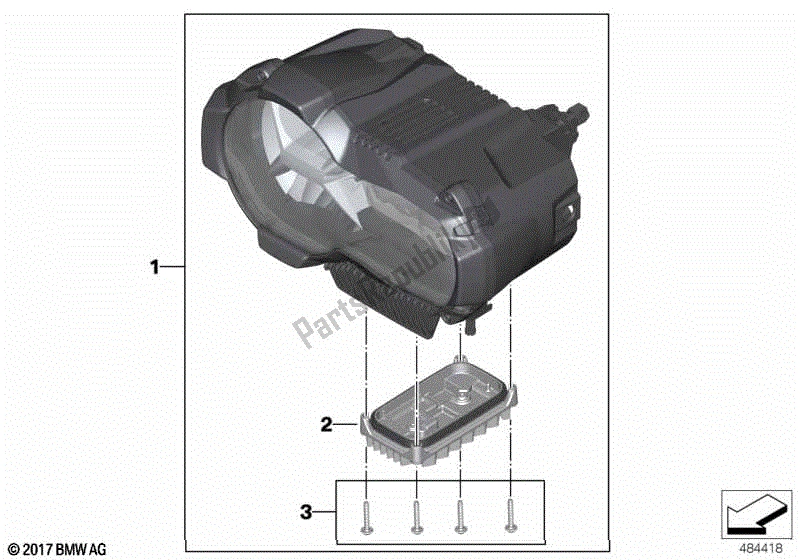 Todas las partes para Faro Led - Generación Ii de BMW R 1250 GS Adventure K 51 2018 - 2021