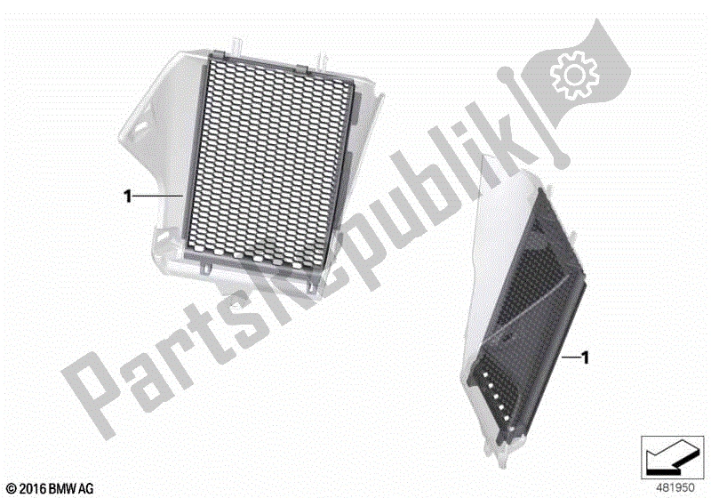 All parts for the Protective Grille For Radiator 